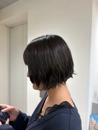 ショート カラー パーマ ブラウンカラー/暖色 /サツキ💖🌙のヘアスタイル