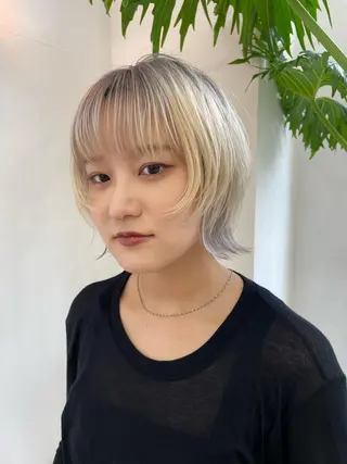 ミディアム カラー amy.所属・メンズカットパーマ/ ブリーチ高柳将太のヘアスタイル