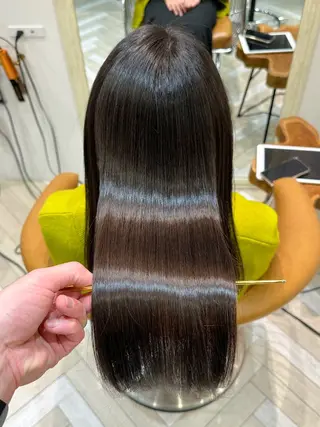 セミロング 新宿/髪質改善/ボブ 韓国レイヤー大重聖斗のヘアスタイル