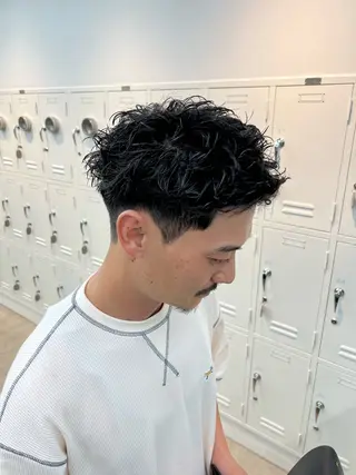 パーマ メンズ 🌀toa/波巻き✨ /メンズパーマ／栄のヘアスタイル