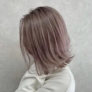 ミディアム 江坂エリア最安値◎ ブリーチ*土田のヘアスタイル