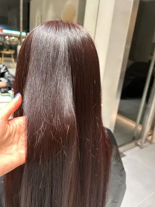 ロング カラー 風香🪼レイヤー カット/艶カラーのヘアスタイル