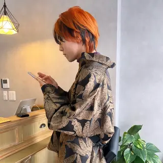 ショート カラー メンズ XYZ新宿所属・⭐️DAIKI⭐️ ハイトーン/髪質改善のヘアスタイル