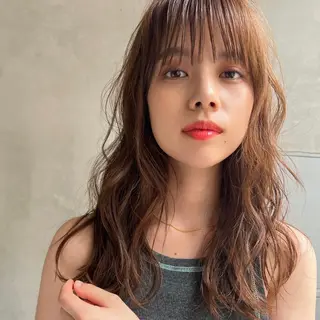 セミロング カラー パーマ ヘアアレンジ メンズ キッズ 丁寧なカウンセリング 🌿Chiemi🌿のヘアスタイル