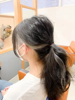 ロング カラー ヘアアレンジ 角床直哉 カラーカットNO 1のヘアスタイル