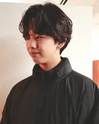 ショート パーマ メンズ メンズハイトーン/栄 /イトウタケルのヘアスタイル