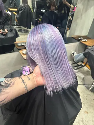 ミディアム カラー AiM エイム　韓国レイヤーのヘアスタイル