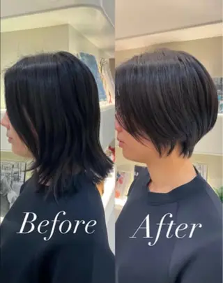 ショート 西川 朋恵のヘアスタイル