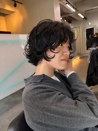 ショート パーマ ボブとパーマの達人 /美容室難民の方是非のヘアスタイル