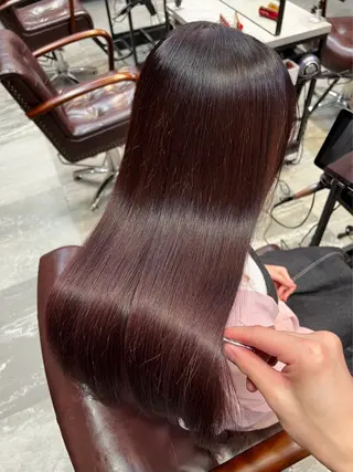 ロング 縮毛矯正/髪質改善 古賀歩のヘアスタイル