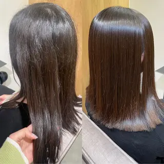 ミディアム miyu 美髪縮毛矯正𓂃꙳⋆のヘアスタイル