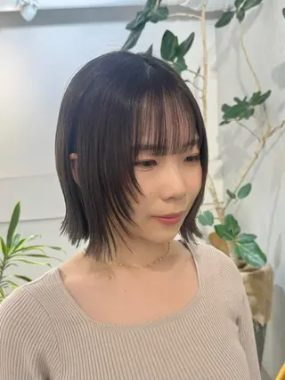 セミロング 顔周りcut・ご相談 ＝新宿しずく🇰🇷のヘアスタイル