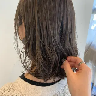 ミディアム カラー まろやかカラー🤎 みなとまほのヘアスタイル