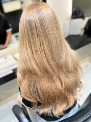 ロング カラー ボブ/ハイトーン髪質 改善/越谷✨クラモチのヘアスタイル