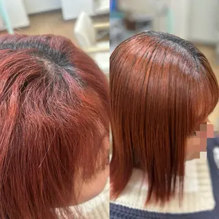 ミディアム 神谷 千明のヘアスタイル