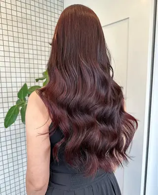 ロング カラー ヘアアレンジ 🎀暖色カラー🎀 おかだみほのヘアスタイル