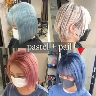 カラー 🌈艶ハイトーン🌈 心を込めます🤝涼介のヘアスタイル