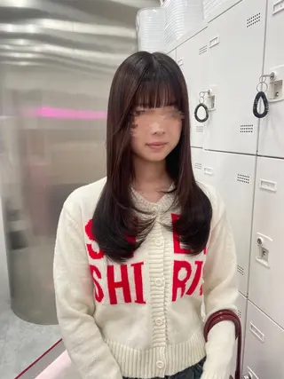 ロング カラー 表参道ハッシュカット レイヤー/リノンのヘアスタイル