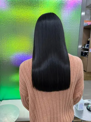 ミディアム カラー パーマ ヘアアレンジ 【ヘアケア特化型】 newi天王寺のヘアスタイル