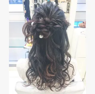 ロング ヘアアレンジ 💙美髪救世主💙 関華蓮のヘアスタイル