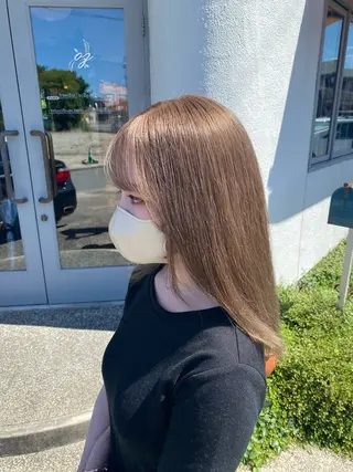 セミロング 北川 飛瑶のヘアスタイル