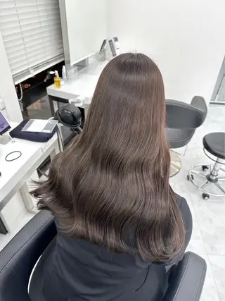 ロング カラー ヘアアレンジ 透明感ベージュ🪽 ブラウン🤎Rinのヘアスタイル
