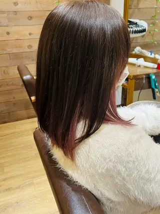 ミディアム カラー 土屋 悠人のヘアスタイル