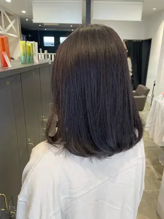 ミディアム カラー 鈴村 大介のヘアスタイル