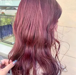 セミロング カラー 韓国ハイトーン🦋 hikariのヘアスタイル
