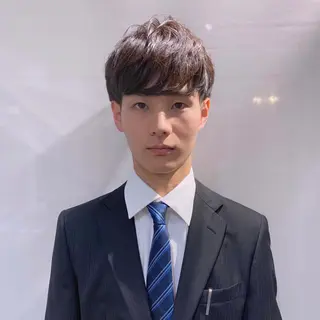 ショート カラー パーマ ヘアアレンジ メンズ As hair所属・柔らか垢抜けｶﾗｰと ｶｯﾄ🫧ASUKAのヘアスタイル