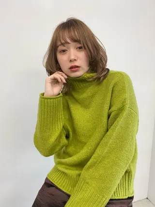 ミディアム カラー ✨大人韓国レイヤー ✨吉原 潤✨のヘアスタイル