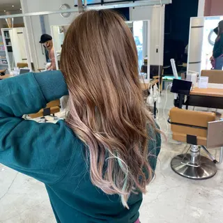 ミディアム Cielro【 シェイロ 】所属・Cielro/ダブル カラー/西田咲希のヘアスタイル