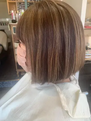 セミロング カラー DiMPlE  ディンプル所属・🌸スタイリスト 山浦美恵のヘアスタイル