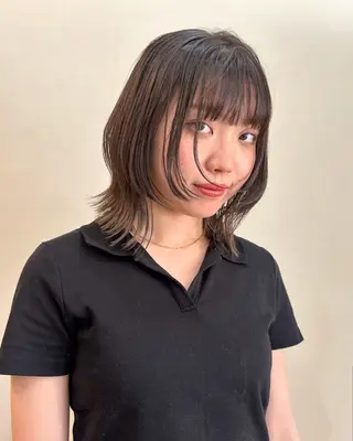 ミディアム ボブ/透明感カラー 🧸YUI❤️のヘアスタイル