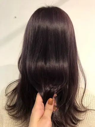 セミロング カラー 青野 文香のヘアスタイル