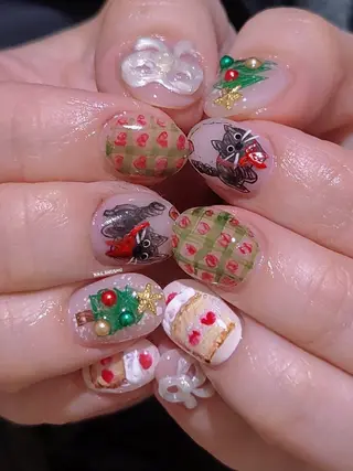 ネイル 3dパーツ/流行り 👧shushu❤️のネイルデザイン