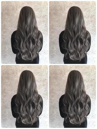 ミディアム due hair 京都駅前店 MILBON オージュア認定サロン【デューヘアー】所属・ハイトーンブリーチ 土坂　由志【京都】のヘアスタイル