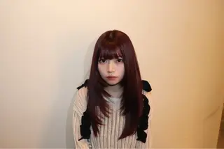 ロング カラー AIRA/ブリーチ ‪/透明感カラーのヘアスタイル