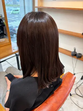 ミディアム 竹広綾乃/ 艶カラーのヘアスタイル