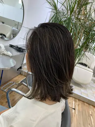 ミディアム カラー Reb_keiji 👑小倉圭司のヘアスタイル