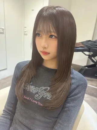 セミロング カラー 💎透明感カラー特化 💎TAISEIのヘアスタイル