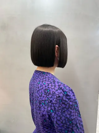 ショート Misaki /ボブ/縮毛矯正のヘアスタイル