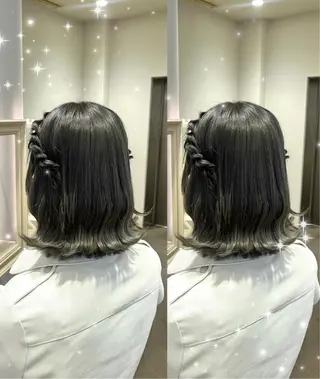 ミディアム ヘアメ/お呼ばれﾍｱ /横浜/nozomiのヘアスタイル
