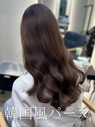 セミロング 韓国風パーマ/ 韓国ヘア/大森千寛のヘアスタイル