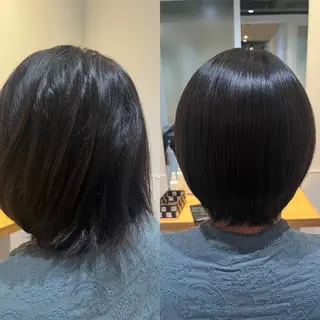 ミディアム マンツーマン 縮毛矯正/マユコのヘアスタイル