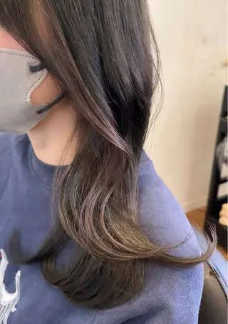 セミロング レイヤー/顔周り 田山　穂波のヘアスタイル