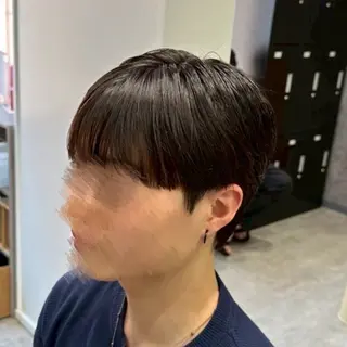 メンズ ニュアンスパーマ💙 毛流れ✂️イザベラのヘアスタイル
