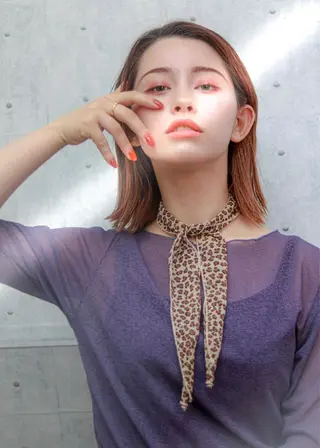 セミロング 🍀透明感抜群🍀/ ハイトーンカラーのヘアスタイル