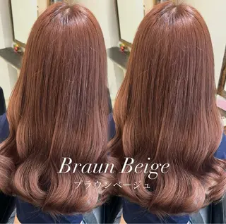 ロング ‪🤎艶感ベージュ/ ミルクティー‪🤎のヘアスタイル