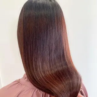 ロング 縮毛矯正×髪質改善 小笠原大樹のヘアスタイル